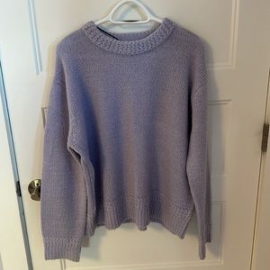 lavender sweater size L